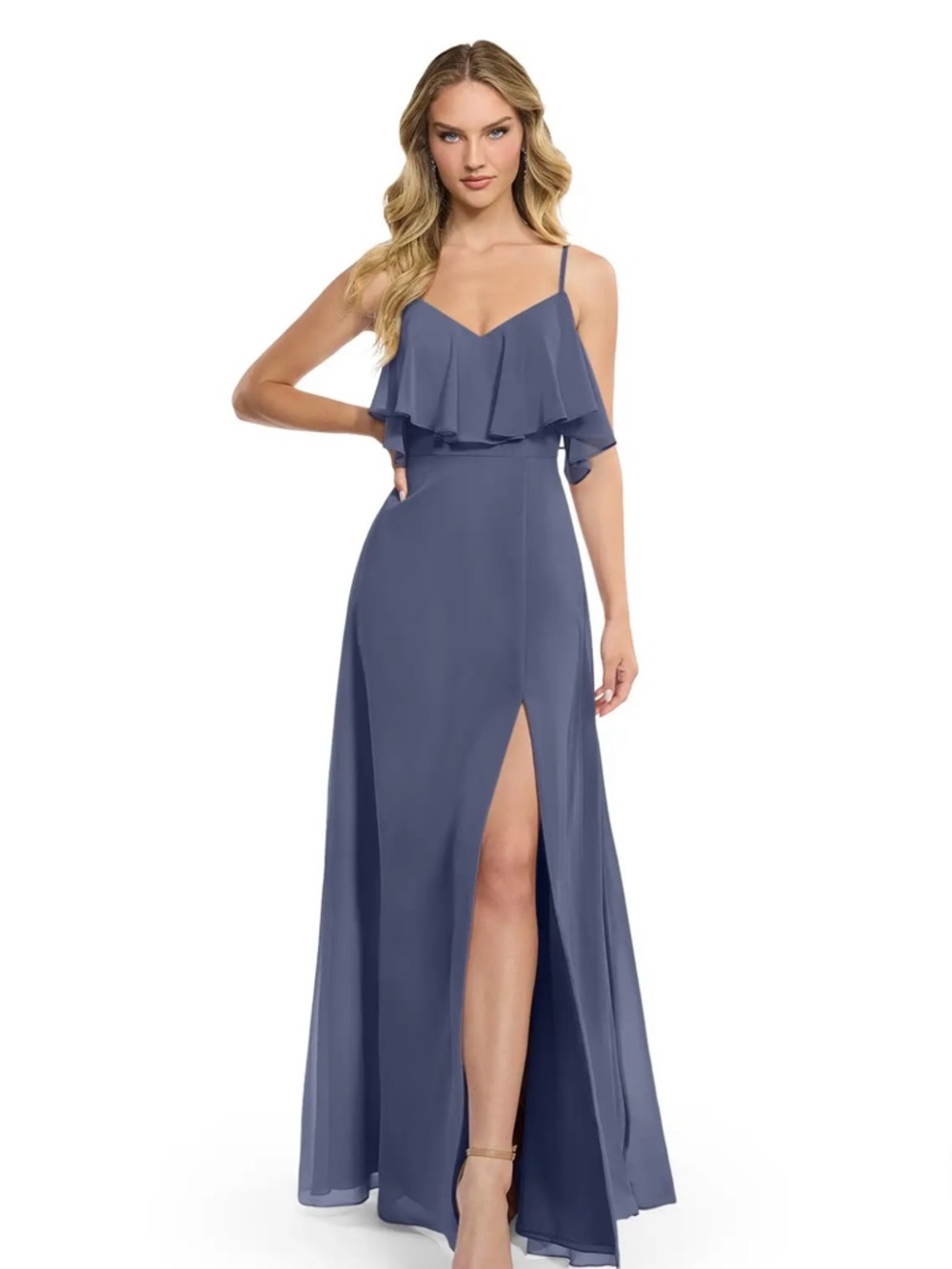 Bridesmaid Dress: Azazie Jean— Color Stormy